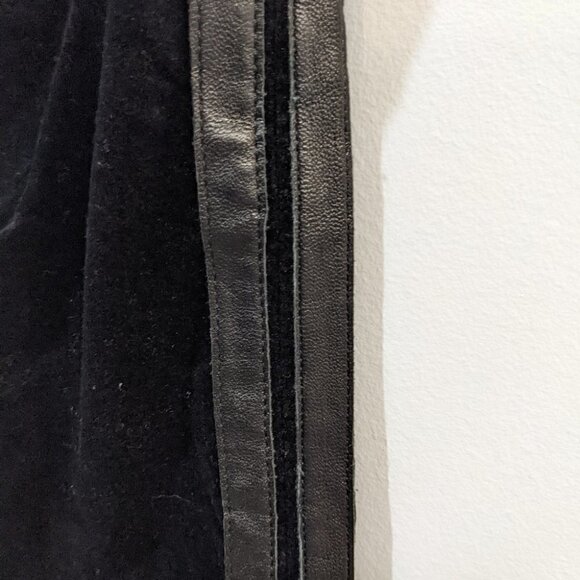 NWT Rag & Bone | Mito Skinny Velvet Pants With Leather Strips - Picture 11 of 15